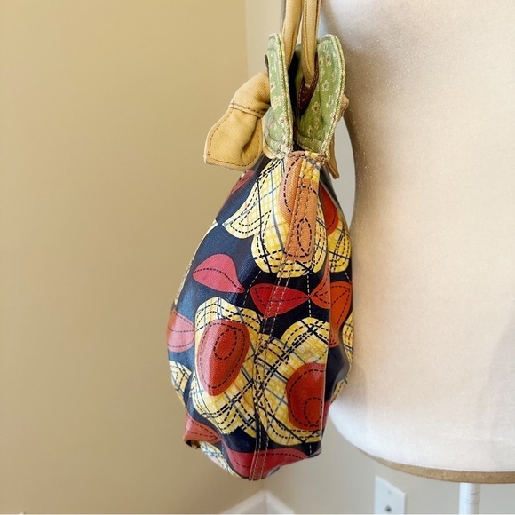 Fossil Coated Canvas Tulip Shoulder Hobo Bag - Picture 3 of 16
